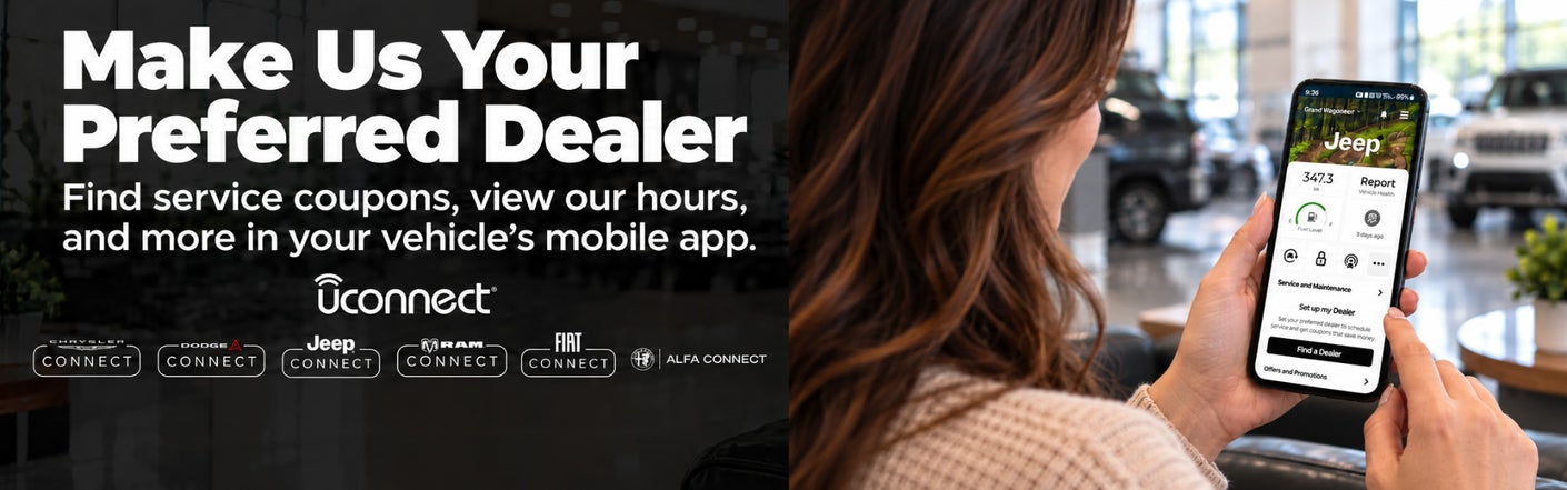 uconnect® make us your preferred dealer | Deur-Speet Motors Fremont CDJR in Fremont MI