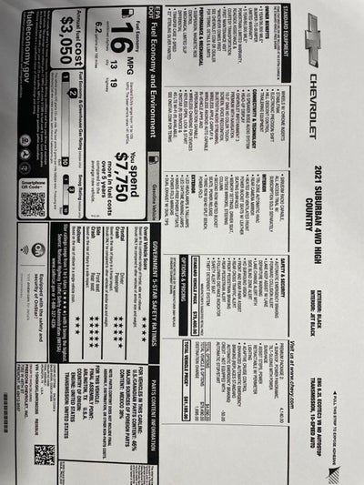 2021 Chevrolet Suburban High Country