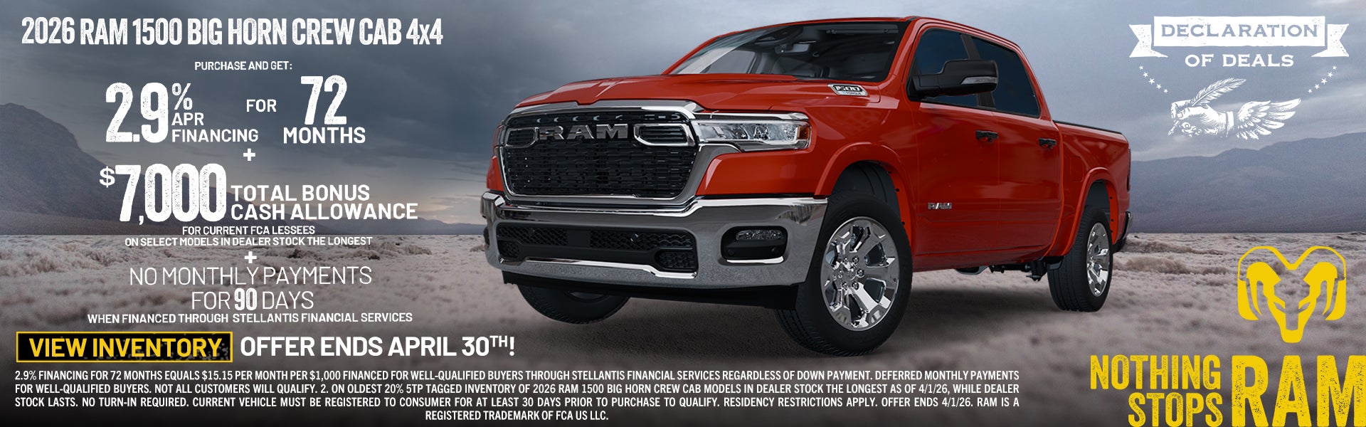 2026 RAM 1500 Big Horn Crew Cab 