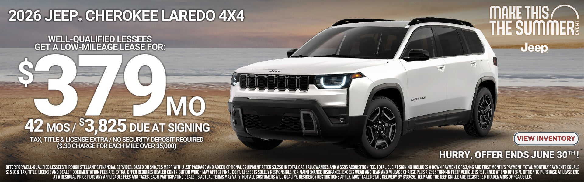 2026 JEEP CHEROKEE LAREDO 4x4