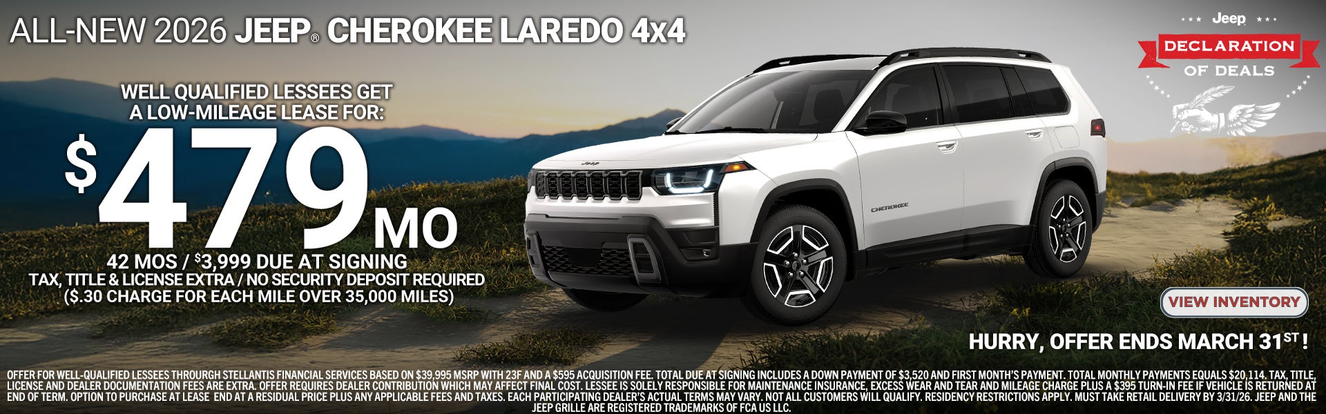 2026 Jeep Cherokee Laredo 4x4